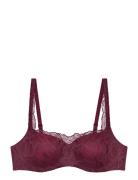 Body Make-Up Illusion Lace Balc T Triumph Burgundy