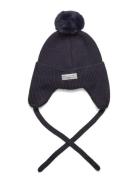 Baby Hat W. Fake Fur En Fant Navy