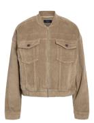 Nmcord Jade L/S Bomber Corduroy Jacket NOISY MAY Beige