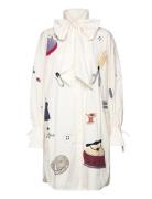 Embroidered Shirt Dress Stella Nova White