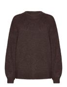 Patrisia Solid Knit Pullover A-View Brown