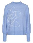 Yasjuva Ls Knit Pullover S. YAS Blue