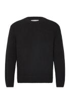 Relaxed Plain Boucle C-Neck GANT Black