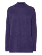 Slfmaline Ls Knit High Neck Noos Selected Femme Purple