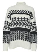 Vmample Ls Highneck Pullover Ga Boo Vero Moda Cream