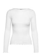 Rmwbalta Ls Regular Boatneck T-Shir RM By Rosemunde White