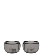 Ora Tealightholder, 2 Pcs. Stelton Grey