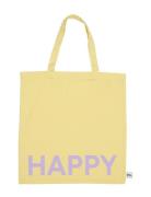 Dl Tote Bag Design Letters Yellow