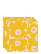 Pieni Unikko Napkin 3 Pcs Marimekko Home Yellow