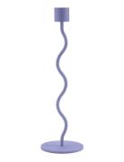 Curved Candleholder Cooee Design Purple