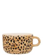 Leopard Cappuccino Mug Anna + Nina Brown