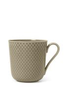 Rhombe Earth Mug With Handle 39 Cl Clay Lyngby Porcelæn Beige