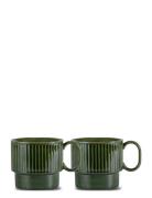 Coffee & More Tea Mug, 2-Pcs Sagaform Green