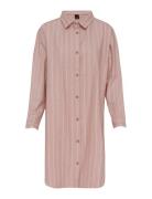 Pilen Yarndyed Flannel Night Shirt Høie Of Scandinavia Pink