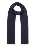 Essential Logo Knitted Scarf Superdry Navy