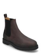 Slhtim Leather Chelsea Boot Selected Homme Brown