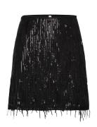 Onlspacy Short Sequins Skirt Wvn ONLY Black