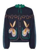 Little Embroidered Jacket Stella Nova Navy