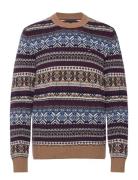 Gifting Wool Blend Fairisle C Nk Tommy Hilfiger Blue