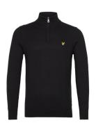 Cotton Merino Quarter Zip Jumper Lyle & Scott Black