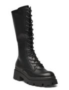 Onldoja-9 Pu Lace Up High Boot ONLY Black