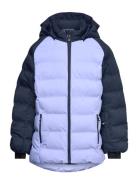 Ski Jacket - Quilt- Contrast Color Kids Navy