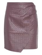 Lawrence Faux Leather Skirt Dante6 Burgundy