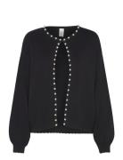 Yasfonny Ls Pearl Knit Cardigan S. - D2D YAS Black