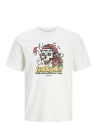 Jjxmas Christmas Skull Tee Ss Crew Jnr Jack & J S White