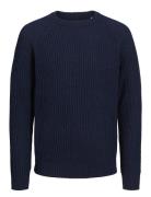 Jjj S Knit Crew Neck Jnr Jack & J S Navy