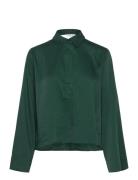 Slfjean Ls Cropped Shirt B Selected Femme Green