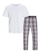 Jacluca Ss Tee And Woven Pants Giftbox Jack & J S White