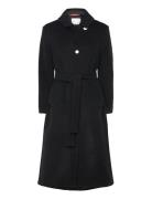 Ramona Coat Melton Wool Naja Lauf Black