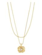 Feel Recycled Necklace 2-In-1 Set Pilgrim Gold