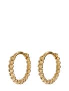 The Mini Continuous Beaded Huggies-Gold LUV AJ Gold