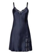 Pure Silk - Slip W.lace Lady Avenue Navy