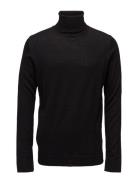 Merino Knit Roll-Neck Lindbergh Black