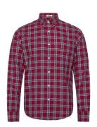 Reg Ut Archive Oxford Check Shirt GANT Burgundy