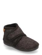 Slippers Wool Velcro En Fant Brown