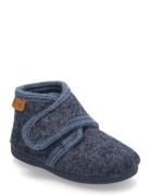 Slippers Wool Velcro En Fant Blue