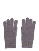 Racked Rib Gloves Lyle & Scott Grey