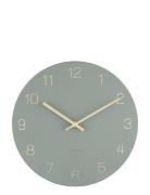 Wall Clock Charm Engraved Numbers KARLSSON Green