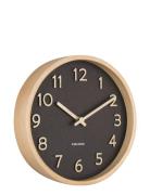 Wall Clock Pure Wood Grain Small KARLSSON Black