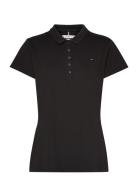 Heritage Short Sleeve Slim Polo Tommy Sport Black