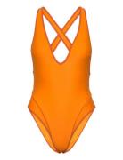 Mahot Piece High Leg Rip Curl Orange