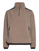 W Gale Pile Half Zip Sail Racing Brown