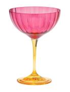 Jazzy Pink Champagne Glass Anna + Nina Pink