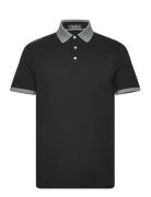 Tailored Fit Stretch Piqué Polo Shirt Ralph Lauren Golf Black