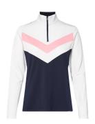 Striped Interlock Quarter-Zip Pullover Ralph Lauren Golf Patterned