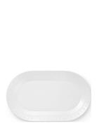 Crispy Porcelain Oval Dish - 1 Pcs Frederik Bagger White